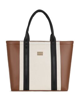 RASHKI - Noah Brown Colorblock Tote Bag