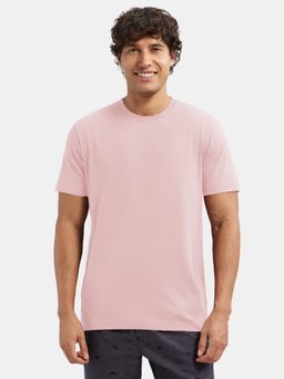Jockey - 2714 Mens Super Combed Cotton Rich Solid Round Neck Half Sleeve T-Shirt-Sepia Rose