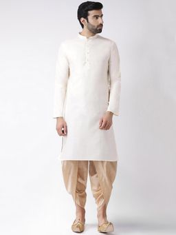 KISAH - Men Off White Kurta (Set of 2)