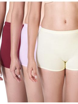 BLOSSOM - Plain Shorty Multi-Color (Pack of 3)