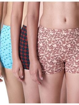 BLOSSOM - Printed Shorty Multi-Color (Pack of 3)