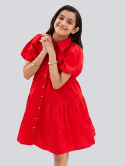 Olele - Lucy Shirt Dress - Apple Red
