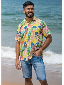 RATAN JAIPUR - Beige Farm Rio Cotton Half Sleeves Shirt