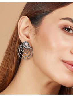 Fabindia - Women Ethnic Pink Stone Drop Earrings