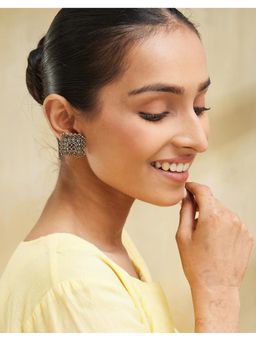 Fabindia - Pink Stone Studded Stud Earrings
