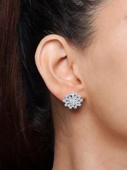 JUPRA - Fortune Wheel 925 Sterling Silver Stud Earrings