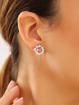 JUPRA - Werth Floral 925 Sterling Silver Stud Earrings