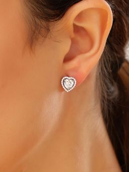 JUPRA - Love Heart 925 Sterling Silver Stud Earrings