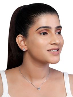 JUPRA - Stars Studded 925 Sterling Silver Necklace and Earrings Set