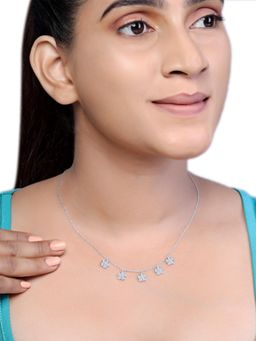 JUPRA - Periwinkle Flowers Charm 925 Sterling Silver Necklace