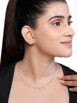 JUPRA - Mini Solitaire Charms 925 Sterling Silver Necklace