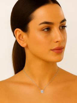 JUPRA - Celeste Halo Pearl 925 Sterling Silver Pendant Necklace