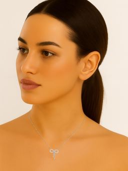 JUPRA - Infinity Bow 925 Sterling Silver Necklace
