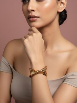 The Bling Girll - Women Gold Statement Cuff