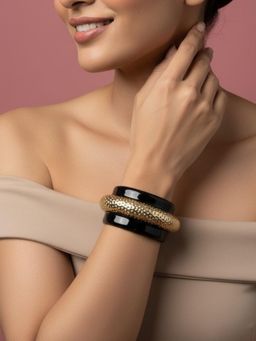 The Bling Girll - Women Black Statement Cuff