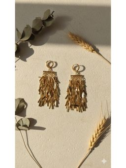 The Bling Girll - Women Gold Tassel Drop Earrings