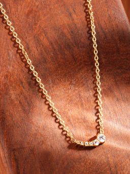 Palmonas - Adient Arc Solitaire Necklace