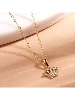 Palmonas - Crystal Crown Petite Pendant Necklace