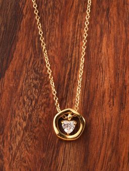 Palmonas - Aura Crystal Stone Studded Pendant Necklace