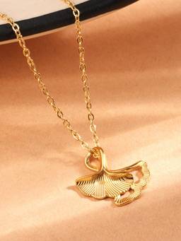 Palmonas - Golden Bloom Petal Pendant Necklace