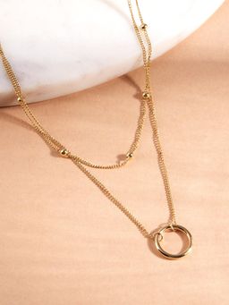 Palmonas - Minimal Hoop Charm Necklace