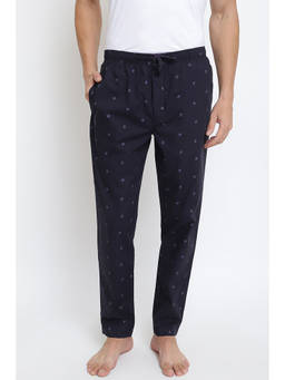 Van Heusen Innerwear - Sport Men Varsity Inspired & Drawstring Waist Pyjamas - Navy AOP01