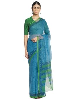 Fabindia - FabBasics Cotton Silk Hand Block Print Sari