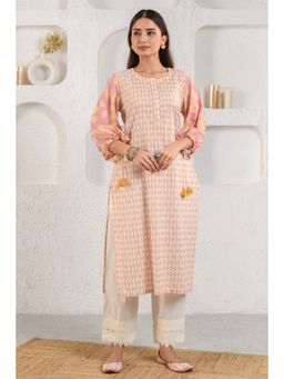 Prakriti Jaipur - Peach Boho Kurta