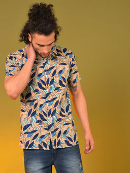 Campus Sutra - Men Floral Design Stylish Casual Shirts