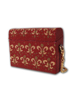 The Leather Garden - Gulbahar Red Sling And Cross Bag