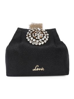 Lavie - Tiana Embellished Potli- Womens (Black) (S)