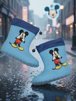 Yellow Bee - Blue Disney Mickey Mouse Waterproof Rain Boots