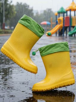 Yellow Bee - Yellow Durable Waterproof Rain Boots