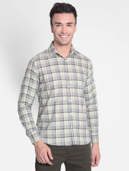 CRIMSOUNE CLUB - Men's Grey Checked Shirt