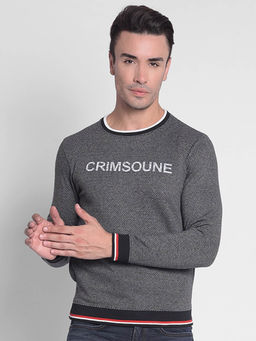 CRIMSOUNE CLUB - Men's Grey Printed Sweat-Shirt