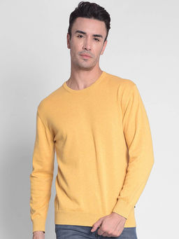 CRIMSOUNE CLUB - Men's Mustard Sweater