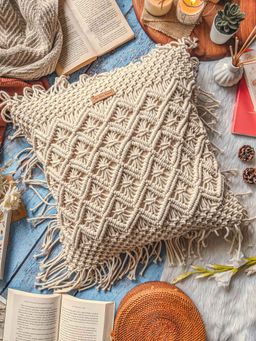 Karighar - Fringed Cushion Sleeves (16x16 Inches)