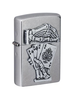 Zippo - Dead Mans Hand Emblem Design Windproof Pocket Lighter