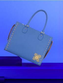 EUME - Daffodil Vegan Leather Women Handbag - Royal Blue (L)