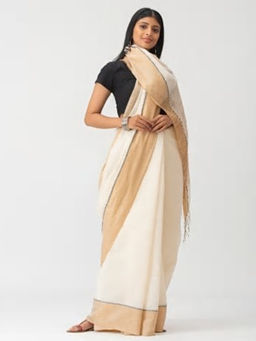 Fabindia - Cotton Silk Zari Border Sari