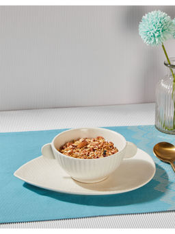 Fabindia - White Advika Cereal Bowl - Large