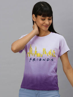 Free Authority - Friends Printed Multi Color T-Shirt