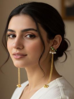 PANASH - White Animal Shaped Drop Earrings