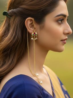 PANASH - Multi-Color Floral Earrings