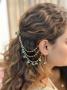 PANASH - Multi-Color Contemporary Ear Cuff Earrings