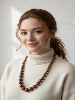 PANASH - Brown Beaded Necklace