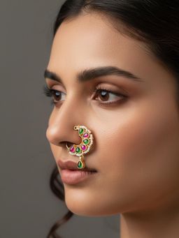 PANASH - Multi-Color Gold-Plated Node Ring