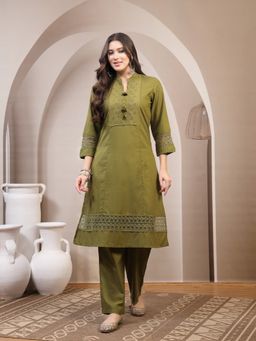 Nayam by lakshita - Women Ethnic Motifs Yoke Design Co-Ord Set