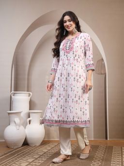 Nayam by lakshita - Pink A-Line Kurta and Pant