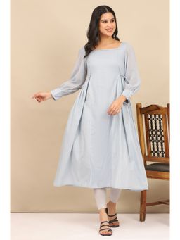 Aurelia - Women Blue Viscose Embellished Kurta with Pant